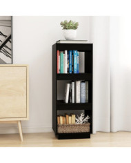 Bibliothèque/Séparateur de pièce noir 40x35x103 cm pin massif | Mobilier & Déco
