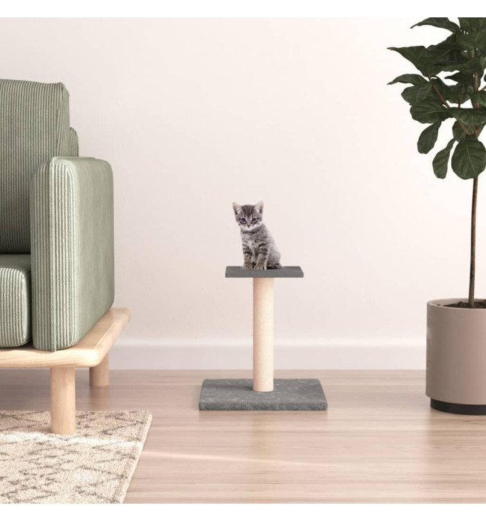 Arbre à chat avec plate-forme gris clair 38 cm | Mobilier & Déco