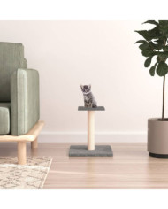 Arbre à chat avec plate-forme gris clair 38 cm | Mobilier & Déco