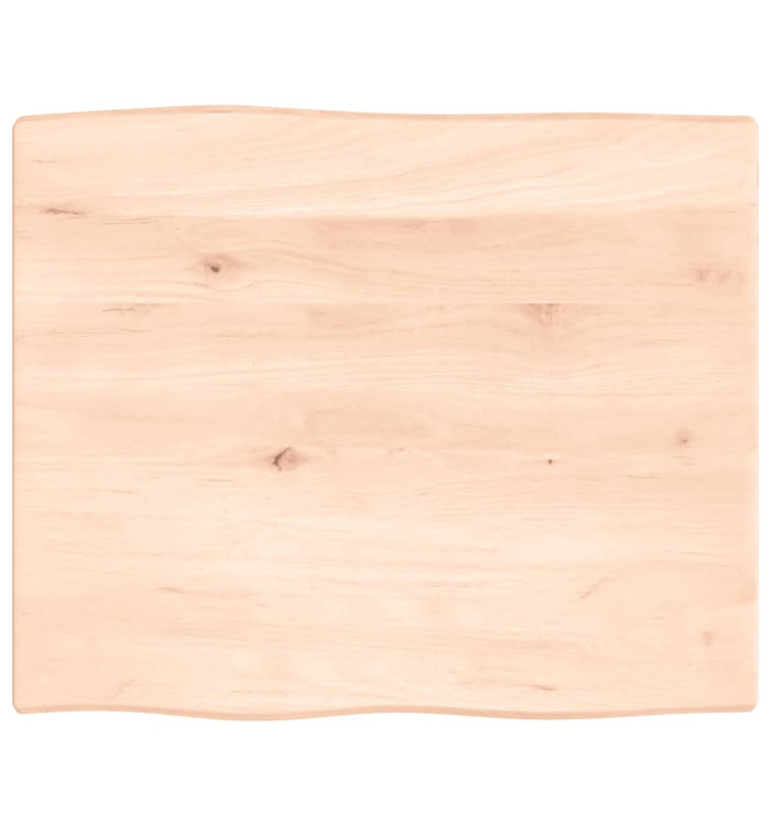 Dessus de table bois chêne massif non traité bordure assortie | Mobilier & Déco