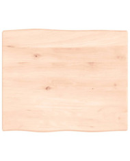 Dessus de table bois chêne massif non traité bordure assortie | Mobilier & Déco
