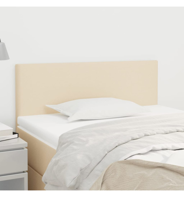 Tête de lit Crème 80x5x78/88 cm Tissu | Mobilier & Déco