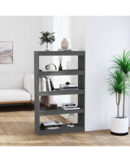 Bibliothèque/Séparateur de pièce Gris 80x30x135,5 cm Pin massif | Mobilier & Déco