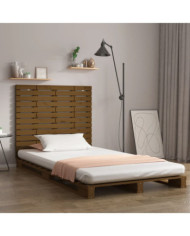 Tête de lit murale Marron miel 106x3x91,5 cm Bois massif de pin | Mobilier & Déco