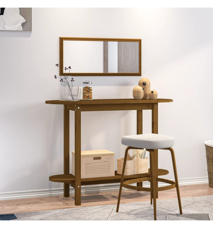 Table console Marron miel 110x40x80 cm Bois massif de pin | Mobilier & Déco