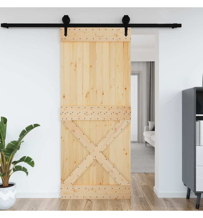 Porte NARVIK 95x210 cm bois massif de pin | Mobilier & Déco