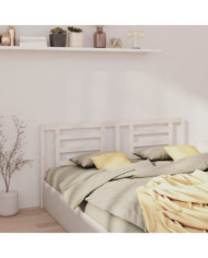Tête de lit Blanc 166x4x100 cm Bois de pin massif | Mobilier & Déco