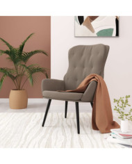 Chaise de relaxation Gris clair Velours | Mobilier & Déco