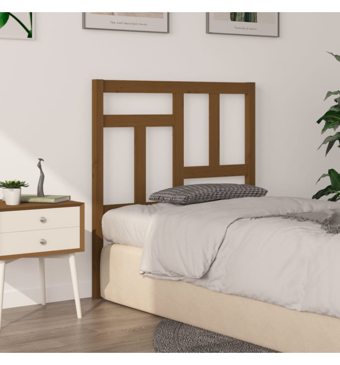 Tête de lit Marron miel 80,5x4x100 cm Bois massif de pin | Mobilier & Déco