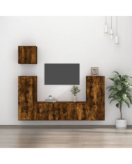 Ensemble de meubles TV 5 pcs Chêne fumé Bois d'ingénierie | Mobilier & Déco