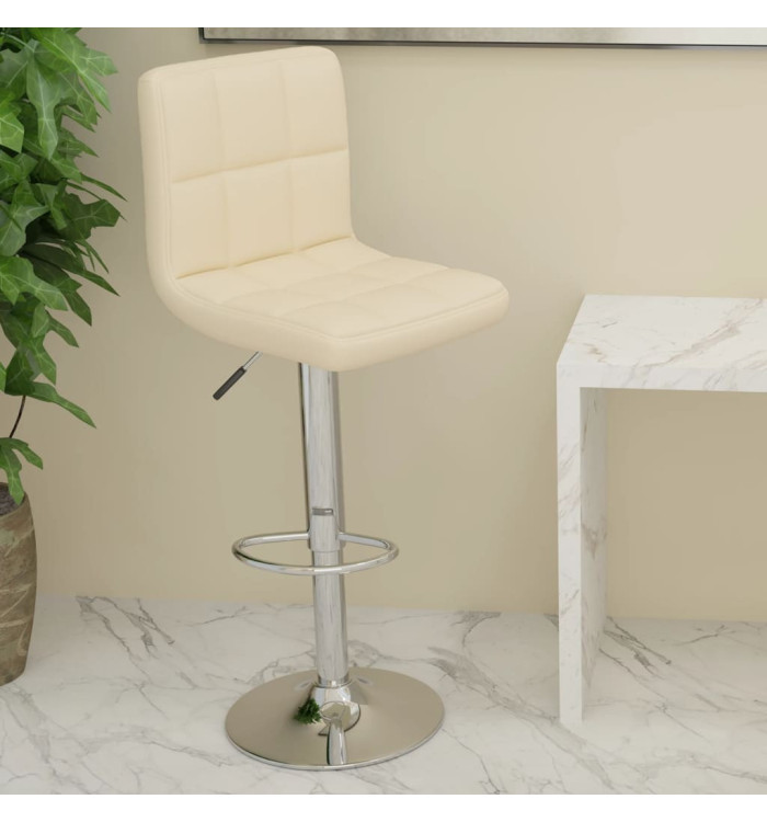Tabouret de bar Crème Similicuir | Mobilier & Déco