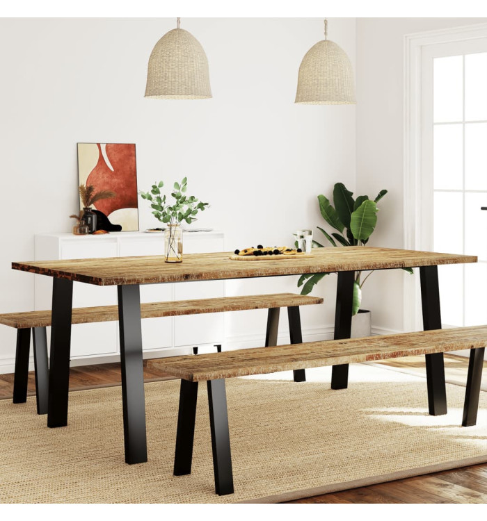 Table à manger 200x90x75 cm bois d'acacia solide | Mobilier & Déco