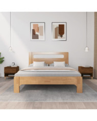 Tables de chevet 2 pcs Chêne brun 50x46x50 cm Bois d’ingénierie | Mobilier & Déco