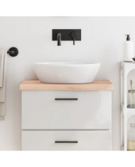Comptoir de salle de bain 60x40x(2-4) cm bois massif non traité | Mobilier & Déco