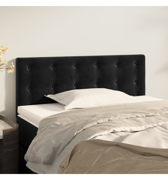 Tête de lit Noir 100x5x78/88 cm Velours | Mobilier & Déco