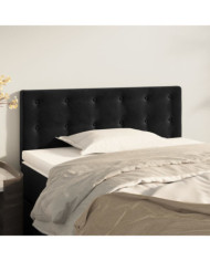 Tête de lit Noir 100x5x78/88 cm Velours | Mobilier & Déco