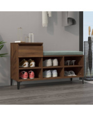 Armoire à chaussures Chêne marron 102x36x60cm Bois d'ingénierie | Mobilier & Déco