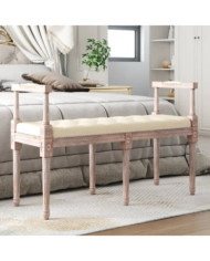 Banc 110x40x70 cm lin | Mobilier & Déco