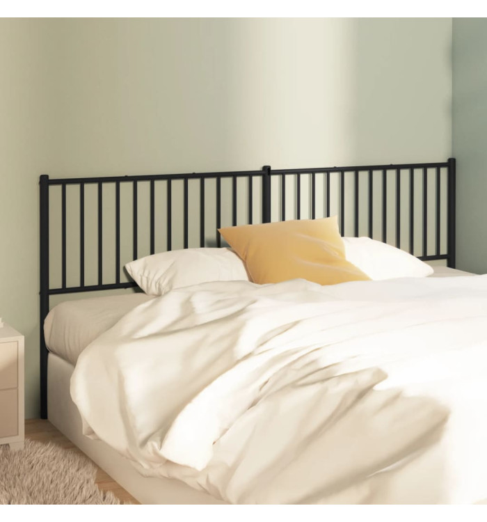 Tête de lit métal noir 193 cm | Mobilier & Déco