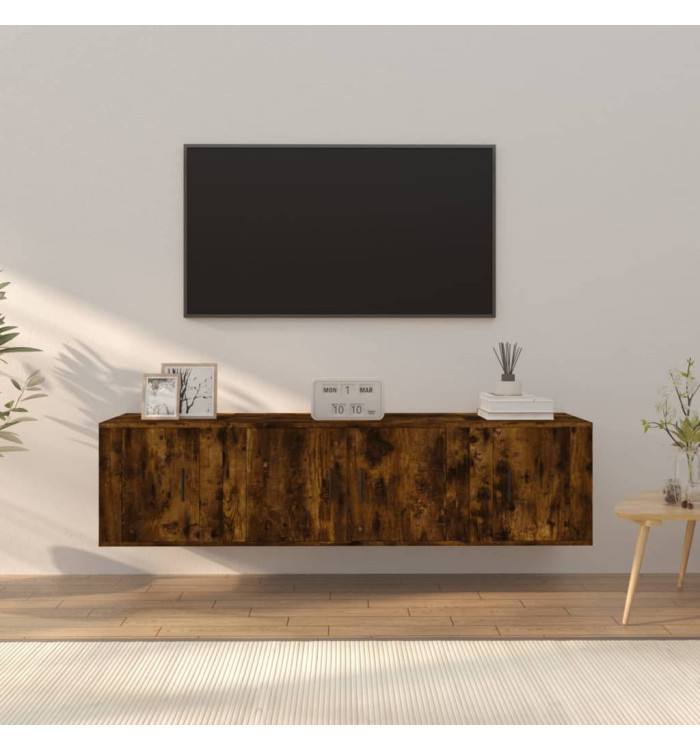 Ensemble de meubles TV 3 pcs Chêne fumé Bois d'ingénierie | Mobilier & Déco