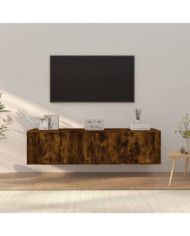 Ensemble de meubles TV 3 pcs Chêne fumé Bois d'ingénierie | Mobilier & Déco