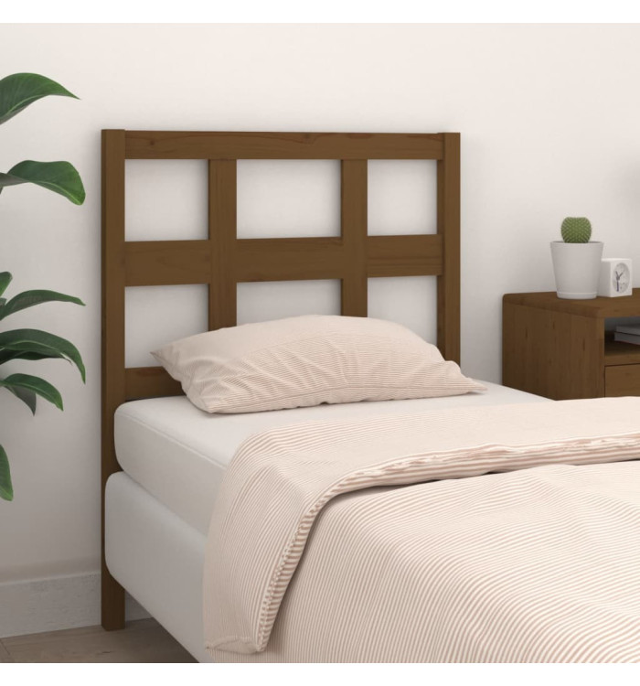 Tête de lit Marron miel 105,5x4x100 cm Bois massif de pin | Mobilier & Déco