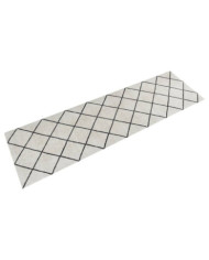 Tapis de cuisine lavable impression carrée 45x150 cm velours | Mobilier & Déco