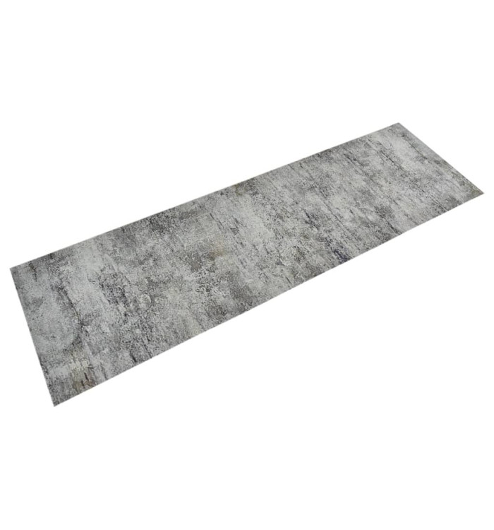 Tapis de cuisine lavable impression béton 60x180 cm velours | Mobilier & Déco