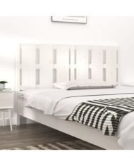 Tête de lit blanc 155,5x4x100 cm bois massif de pin | Mobilier & Déco
