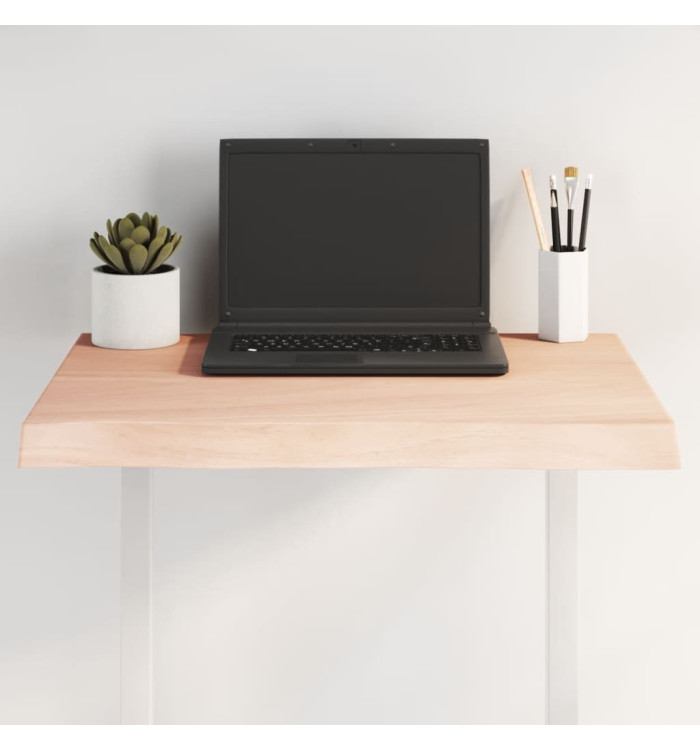 Dessus de table bois massif non traité bordure assortie | Mobilier & Déco