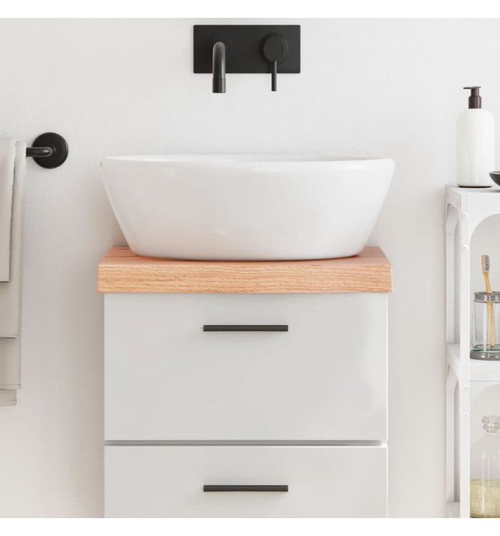 Comptoir de salle de bain marron 40x40x(2-6) cm bois traité | Mobilier & Déco