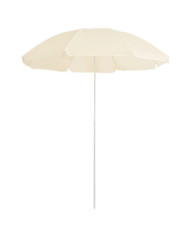 Parasol de jardin avec mât en acier sable 180 cm | Mobilier & Déco