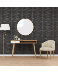 Panneaux muraux 24 pcs noir 50x50 cm XPS 6 m² pierre | Mobilier & Déco