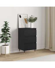 Buffet noir 40x35x70 cm bois d’ingénierie | Mobilier & Déco
