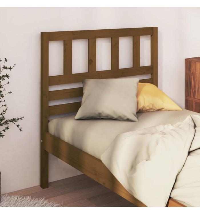 Tête de lit Marron miel 81x4x100 cm Bois massif de pin | Mobilier & Déco