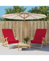 Serviettes de plage 2 pcs bordeaux 60x135 cm tissu 400 GSM | Mobilier & Déco