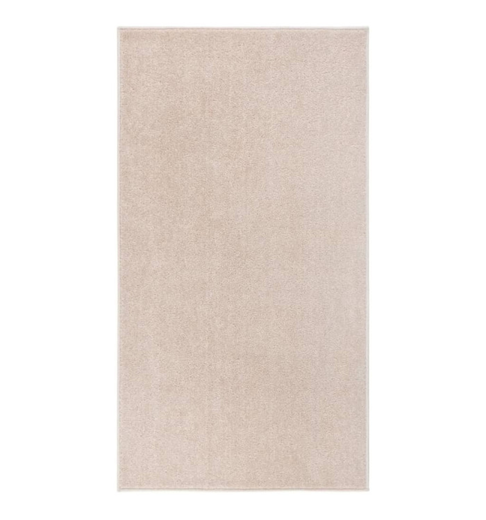 Tapis à poils courts 80x150 cm Beige foncé | Mobilier & Déco