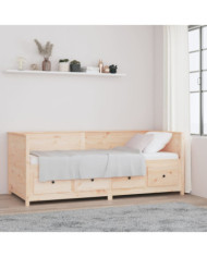 Lit de jour sans matelas 80x200 cm bois de pin massif | Mobilier & Déco