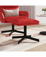 Repose-pied Rouge bordeaux 60x60x36 cm Similicuir | Mobilier & Déco