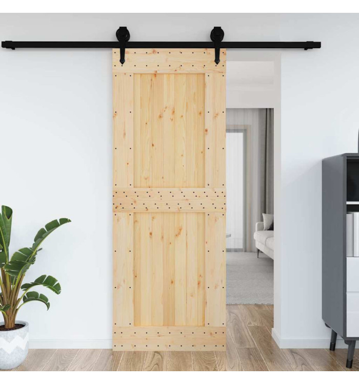 Porte NARVIK 85x210 cm bois massif de pin | Mobilier & Déco