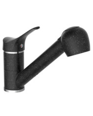EISL Mitigeur d'évier avec douchette extractible GRANIT noir-chrome | Mobilier & Déco