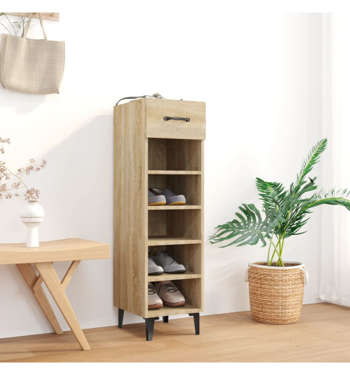 Armoire à chaussures Chêne Sonoma 30x35x105cm Bois d'ingénierie | Mobilier & Déco