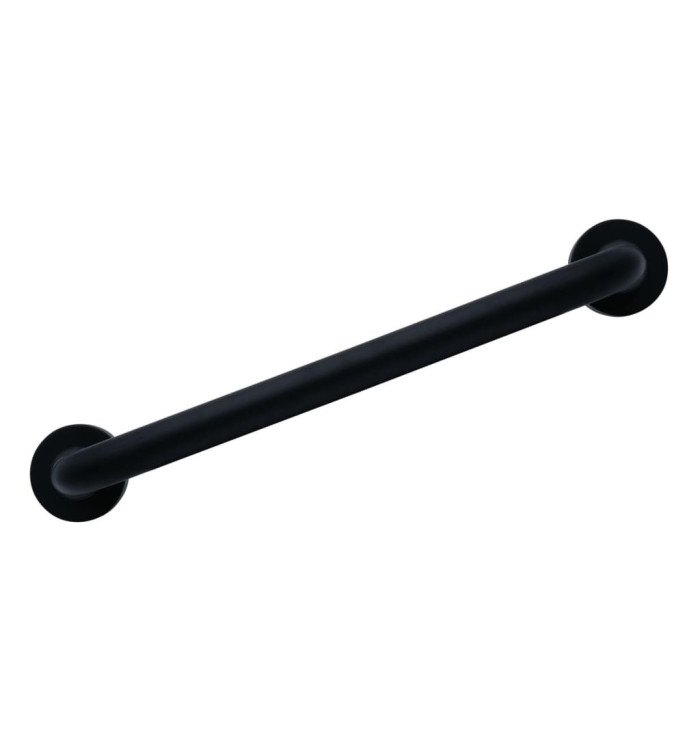 RIDDER Barre d'appui 60 cm Noir Aluminium | Mobilier & Déco