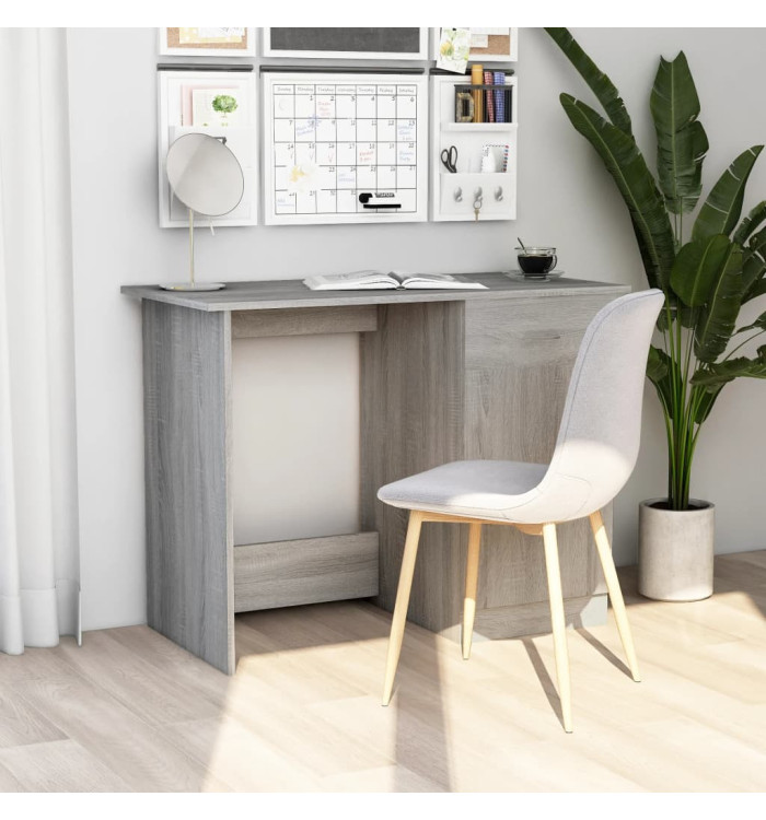 Bureau Sonoma gris 100x50x76 cm Bois d'ingénierie | Mobilier & Déco