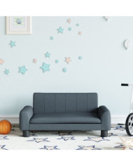 Canapé pour enfants gris foncé 70x45x30 cm tissu | Mobilier & Déco