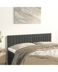 Têtes de lit 2 pcs Gris foncé 72x5x78/88 cm Velours | Mobilier & Déco