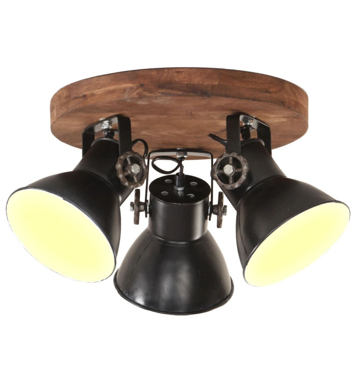 Plafonnier industriel 25 W Noir 42x27 cm E27 | Mobilier & Déco
