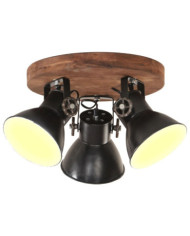 Plafonnier industriel 25 W Noir 42x27 cm E27 | Mobilier & Déco