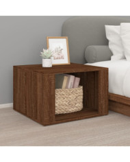 Table de chevet Chêne marron 57x55x36 cm Bois d'ingénierie | Mobilier & Déco