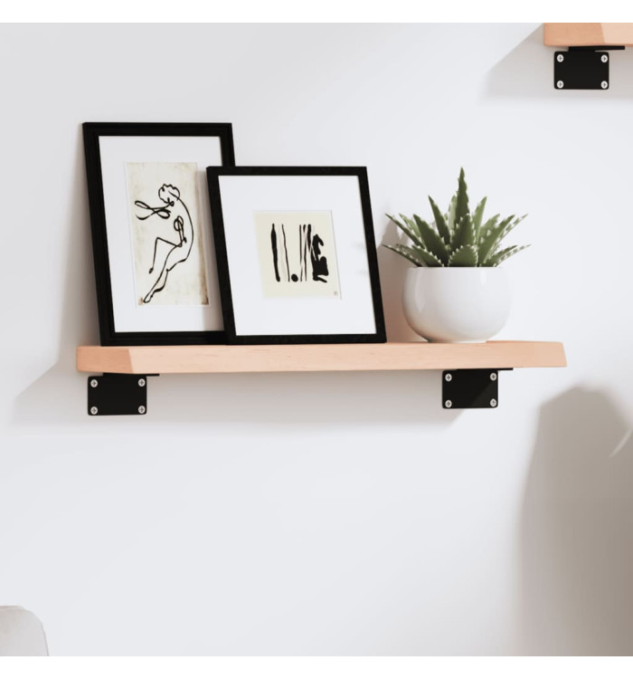 Étagère murale 40x10x2 cm bois de chêne massif non traité | Mobilier & Déco
